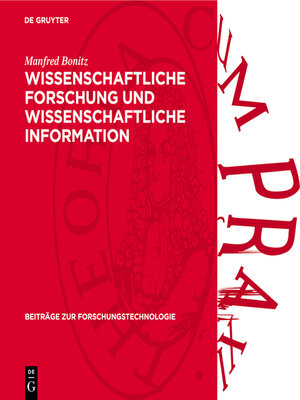 cover image of Wissenschaftliche Forschung und wissenschaftliche Information